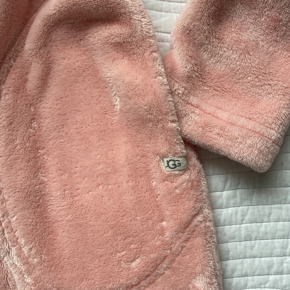 UGG Marlow Double Face Fuzzy Fleece Maxi Robe Soft Kiss Pink XS - Picture 5 of 16